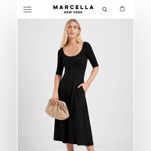 Black Marcella jersey dress, size M, NWT